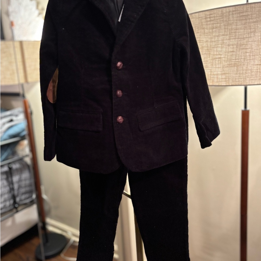 Black Corduroy Suit Set
